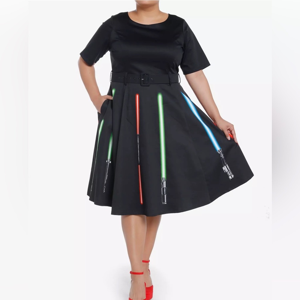 Women's Black Star Wars lightsaber dress
